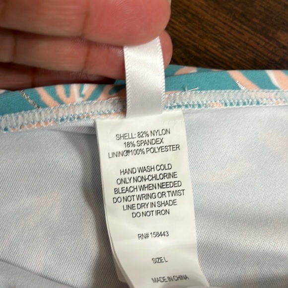 Aqua Couture Ladies Floral Prints Blue High Waisted Bikini Swim Bottom Size L - Picture 11 of 12